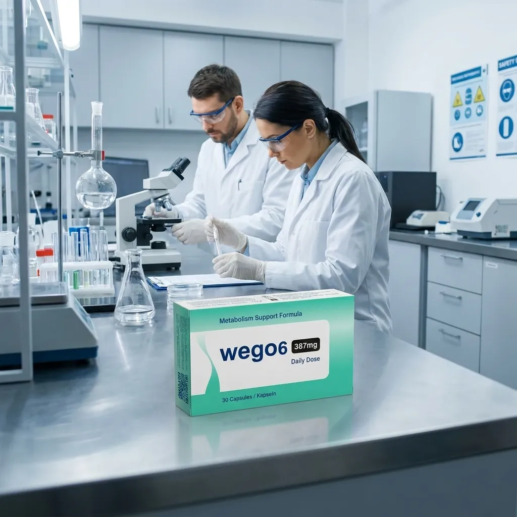 Wissenschaftliches Laborteam prüft die Qualität der wego6 Formel